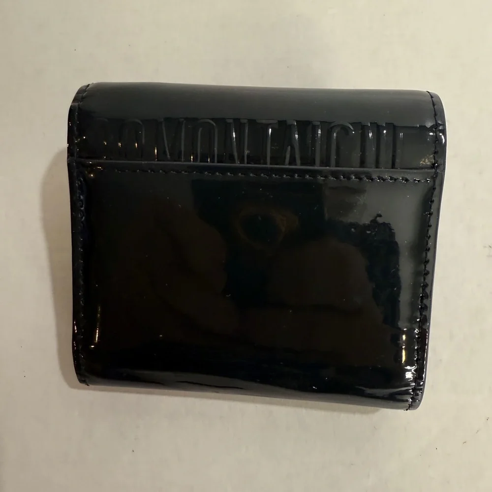 CHRISTIAN DIOR Patent 30 Montaigne Navy Blue Wallet
